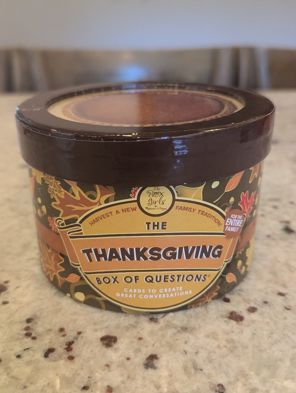 Melissa and Doug Thanksgiving Box of Questions Conversation Cards for Family Fun